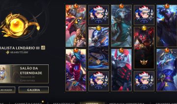 Conta wr ex Challenger 360 skins+