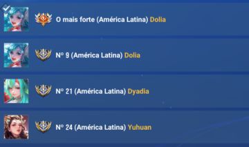 Conta de honor of kings com diversos visuais e nivel alto main suporte fadinha