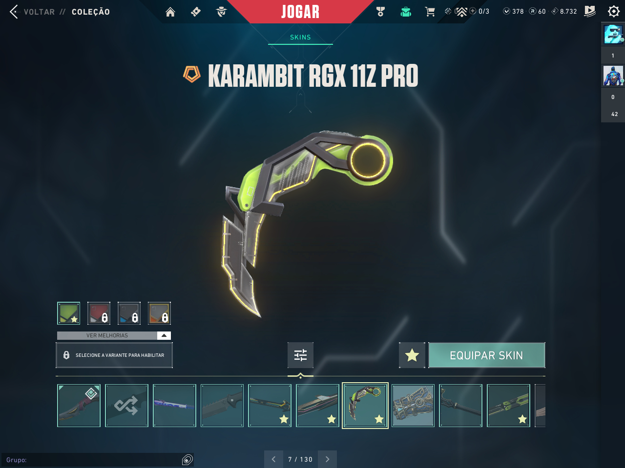 Conta Dima 1 com varias skins