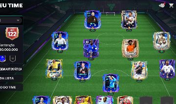 Conta de FIFA mobile com vários jogadores e ouro