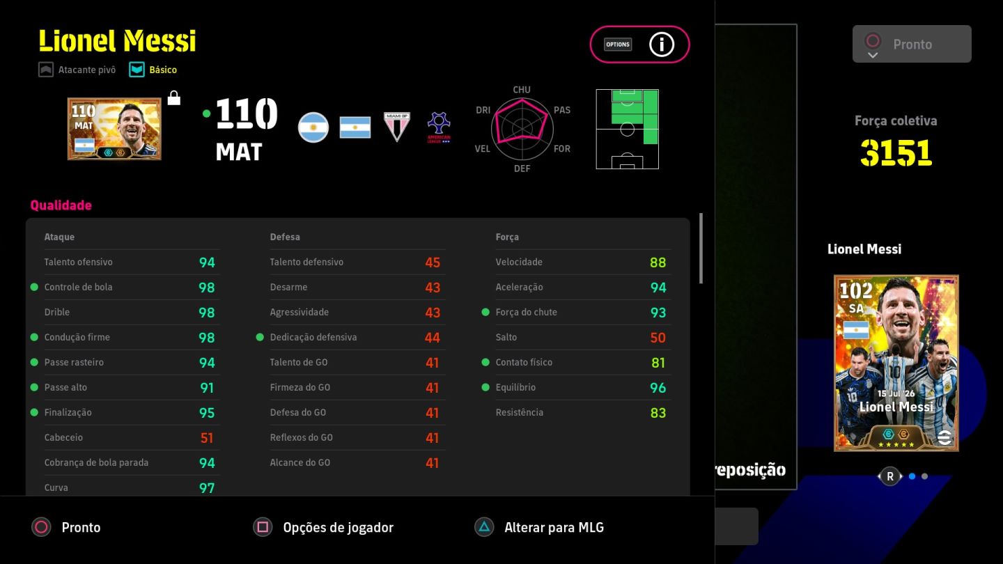 Conta Efootball para PS4/PS5