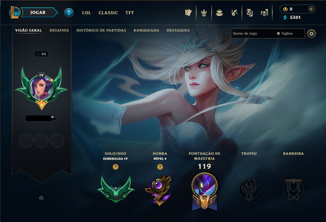 CONTA LOL ESMERALDA 4
