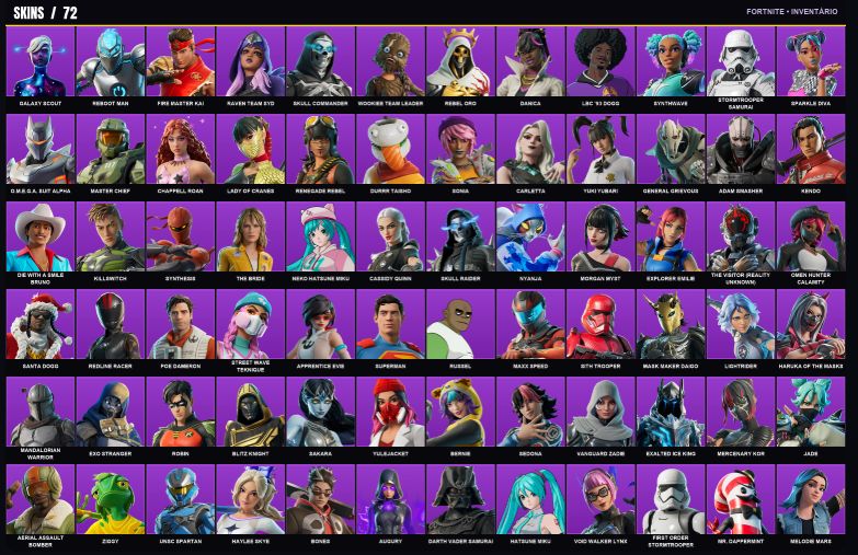 Conta Fortnite | 72 Skins | Galaxy Scout + Reboot Man
