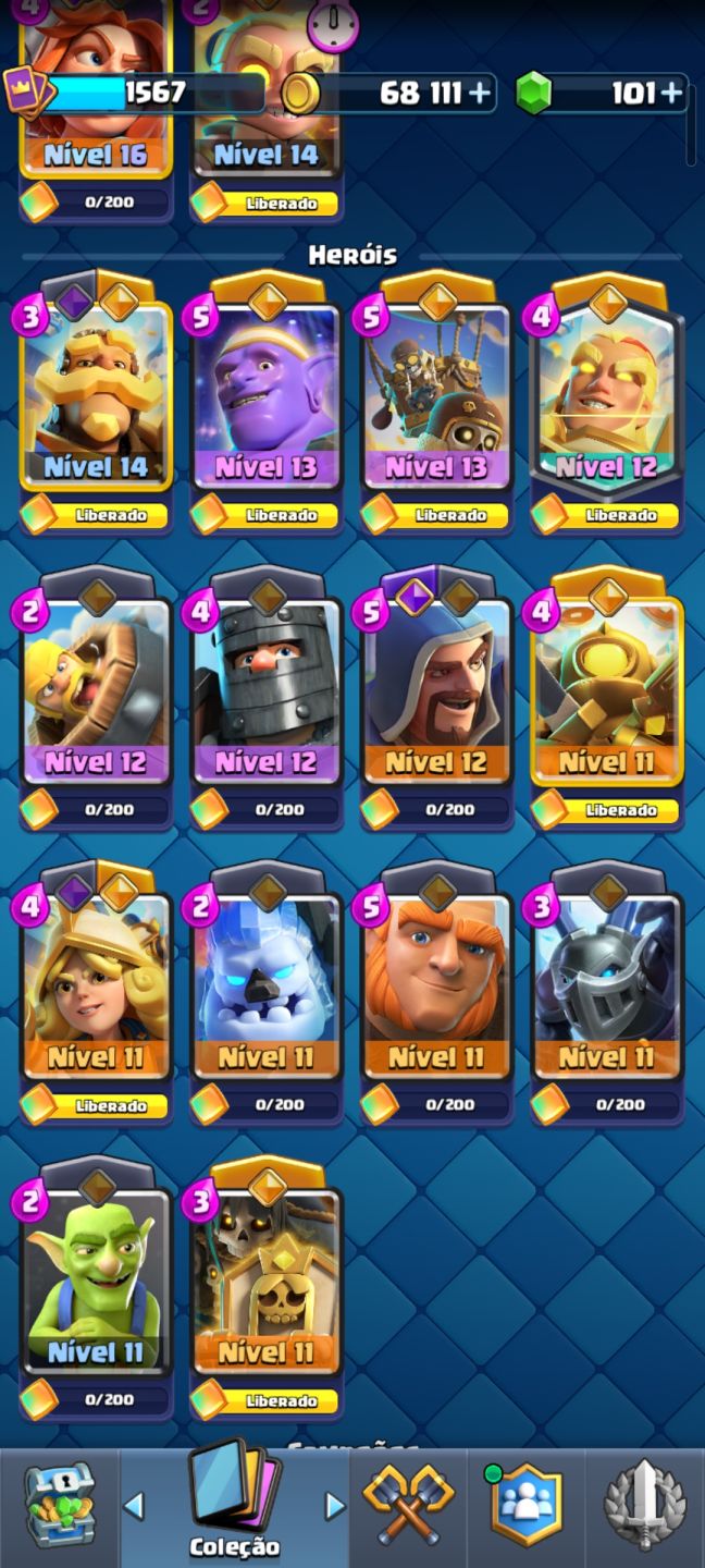 Conta clash royale