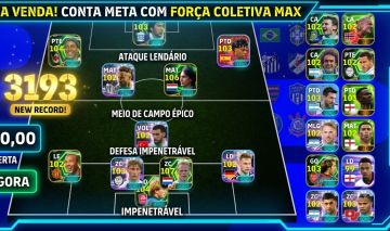 CONTA EFOOTBALL 3193 FORÇA COLETIVA | CRUYFF 106, KOEMAN 107, RONALDINHO 104