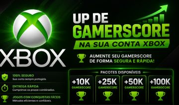 UP de Gamescore - 5k/+100k na sua conta XBOX