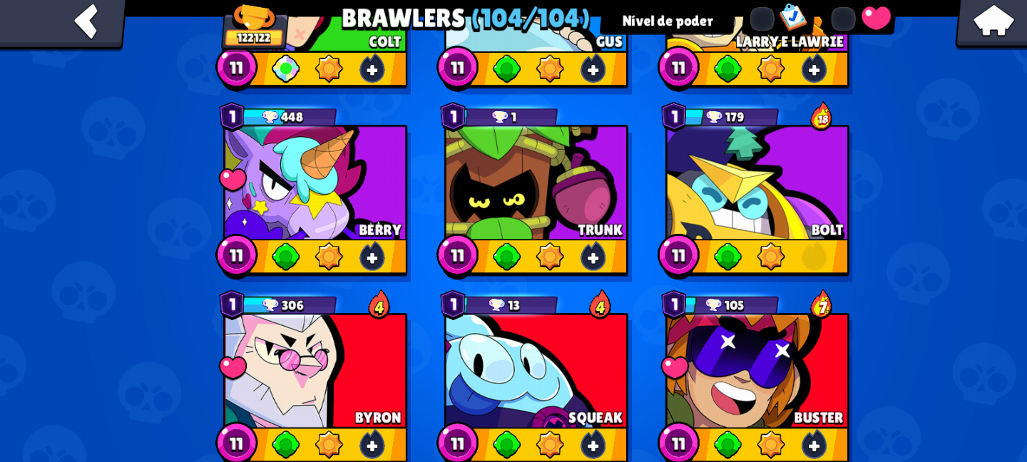 CONTA DE BRAWL STARS FULL COM DIVERSAS SKINS RARAS DIRETAMENTE PARA SEU E-MAIL