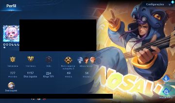 Conta - Honor Of Kings com a Skin Dragon Onesie do Gao + 54 visuais