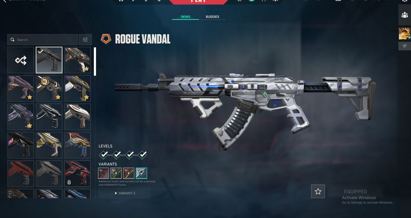 Conta VALORANT, PEAK ASCENDENTE 3, ATUALMENTE SEM RANK, SKINS, NIVEL 200+