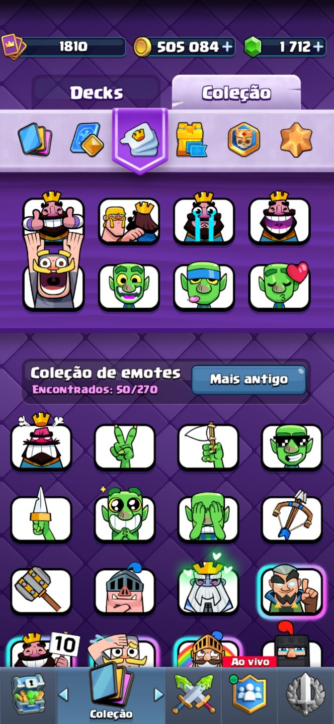 Conta clash royale full acesso lvl 1800+
