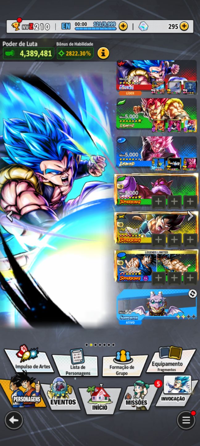 Conta Completa Dragon ball legends