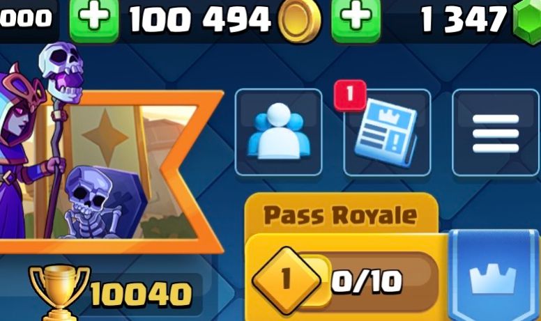 Conta com emblema de 6 anos de jogo, 10k de trofeus e todas cartas liberadas