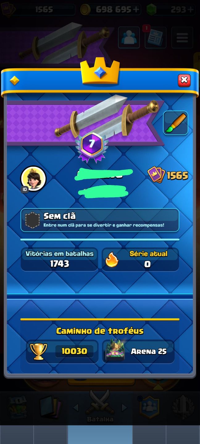 Conta de clash 10k de trofeus focada logbait 7 anos 17 evos