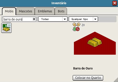 20x barras de ouro - 1k em Habbo Moedas