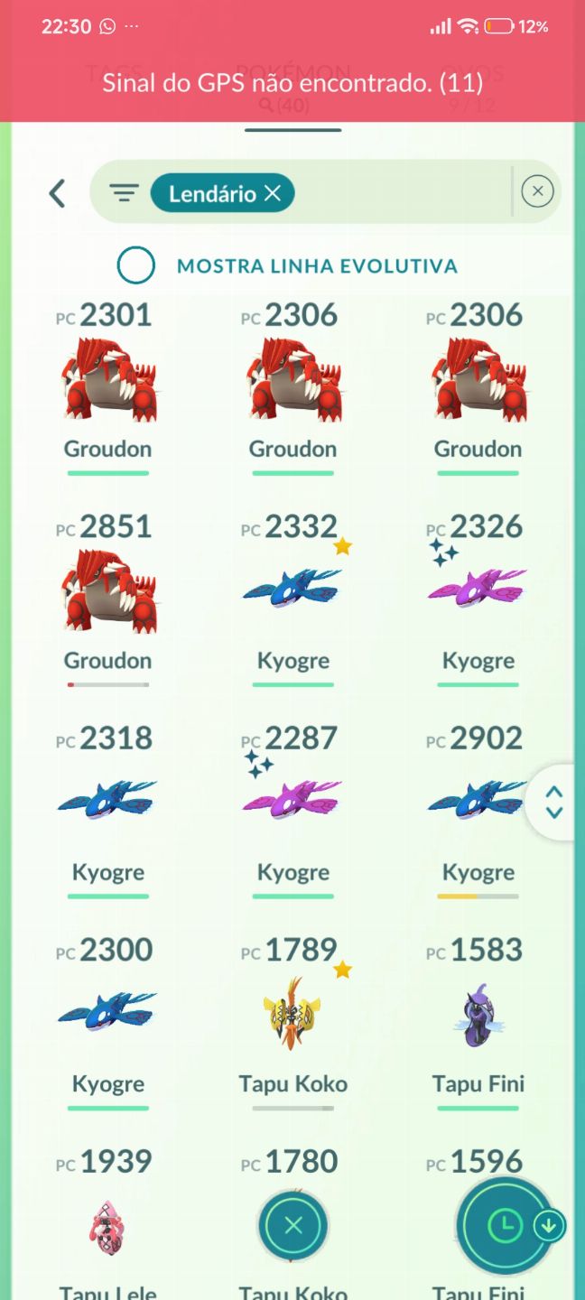 Promoção Conta de pokémon go antiga