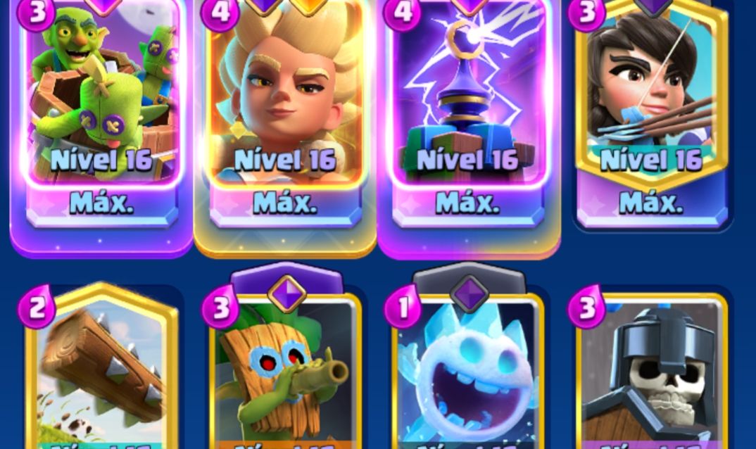 [IMPERDÍVEL] CONTA CLASH ROYALE COM 2 DECKS FULL 16 [12K troféus]