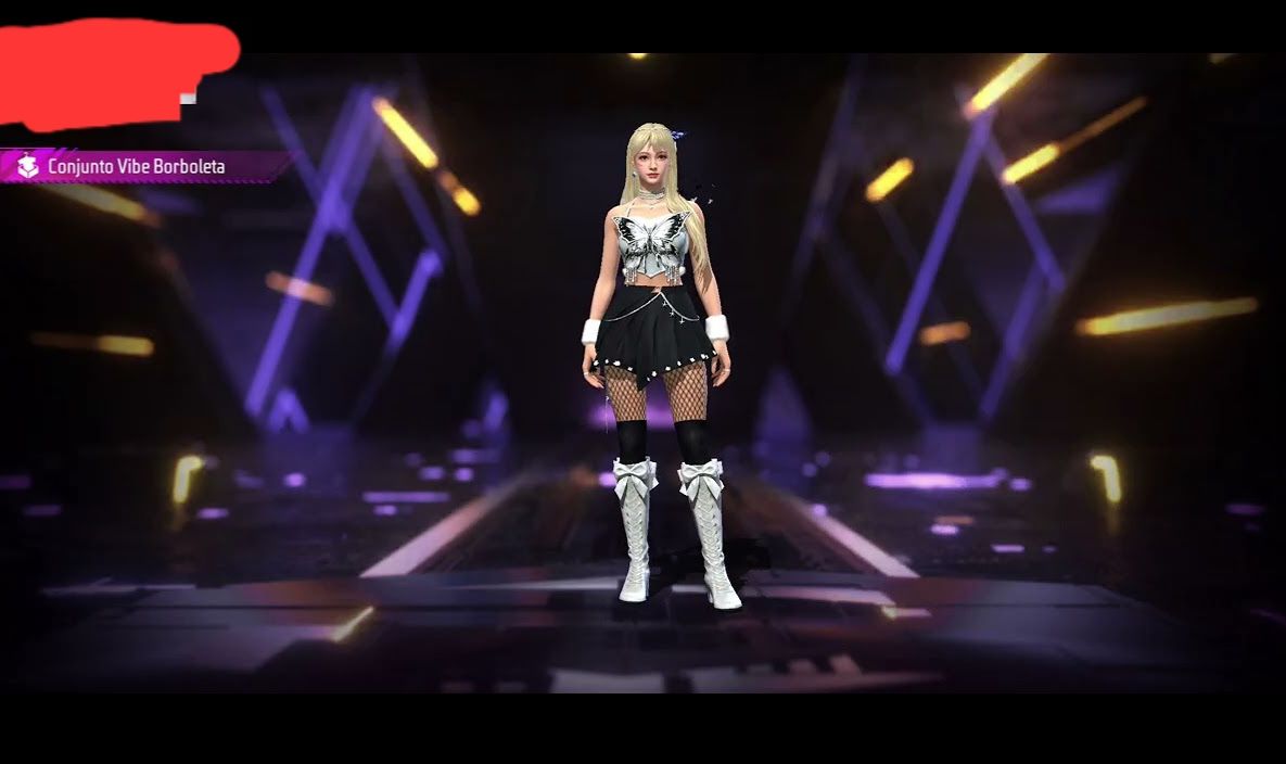 CONTA FF COM SKIN VIBE BORBOLETA