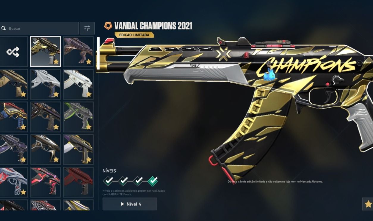 Conta de Valorant com Champions 2021 e Sheriff Arcane e 14 Facas