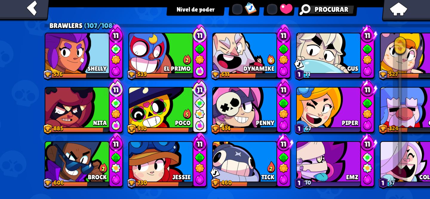 CONTA BRAW 52K | 50 PERSONAGENS NÍVEL 11 / MAIS DE 370 SKINS TOPS / FAMA SOLAR 1