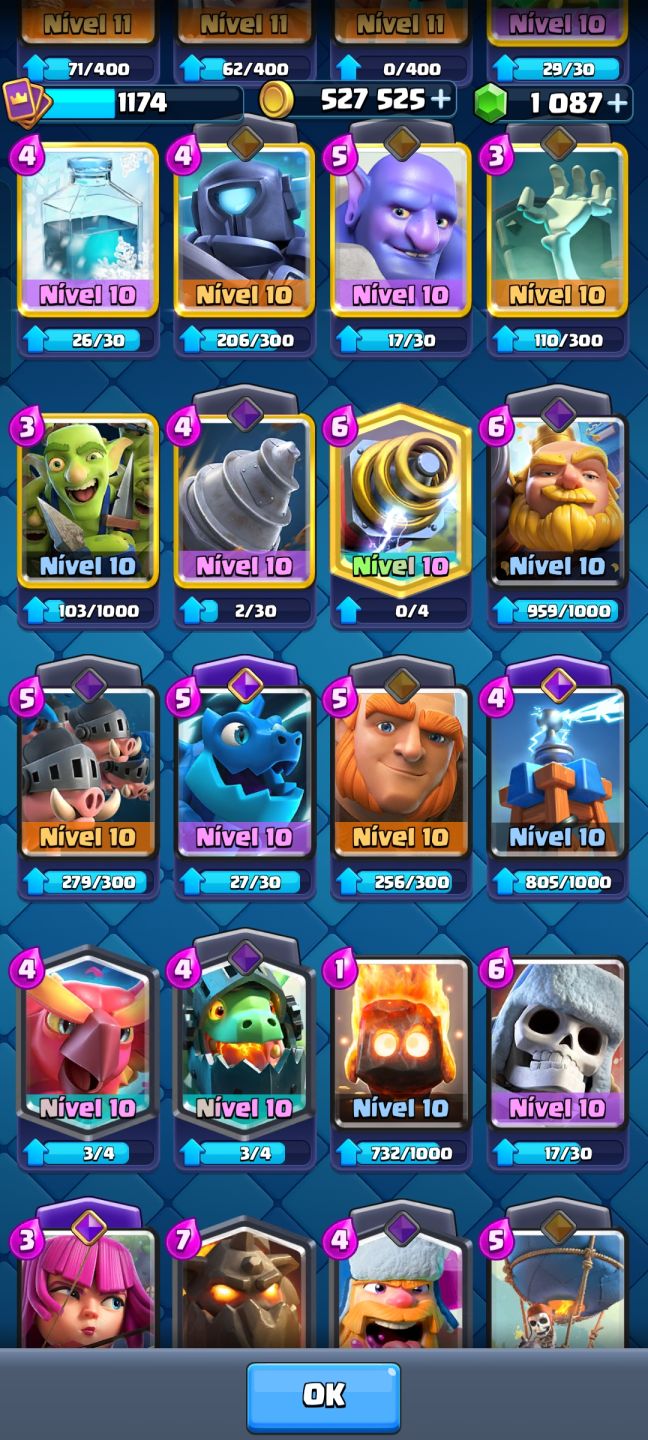 Conta Clash Royale 6300 troféus