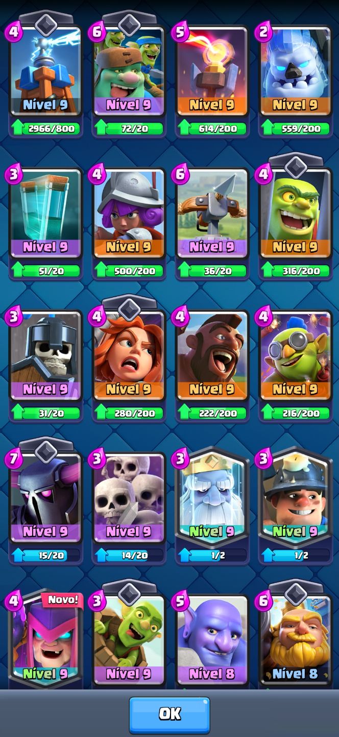 Conta Clash Royale end game