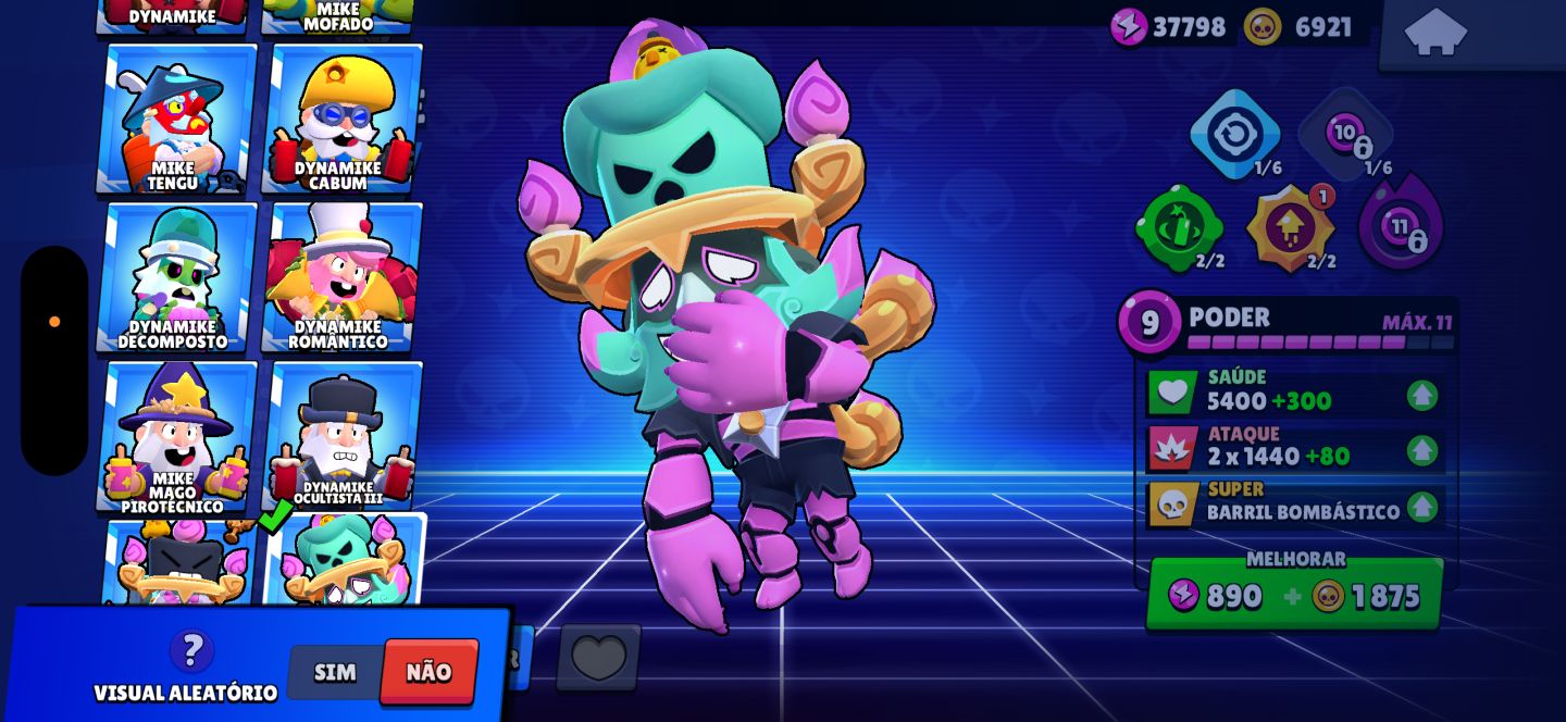 CONTA DE BRAWL COM VARIOS ITENS RAROS(PARCERIA BOB SPONJA+SUBAY SURFERS)