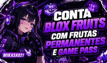 CONTA DE BLOX FRUITS COM DRACO V4 FRUTAS PERM E GAME PASS | ENTREGA IMEDIATA