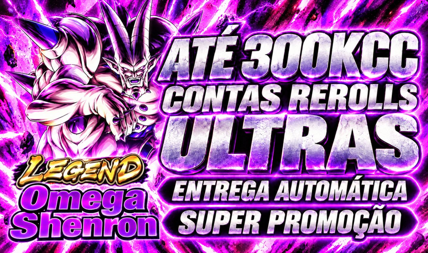 NOVO LR PROMOÇÃO DRAGON BALL LEGENDS | ULTRAS LR 50K-300KCC IOS/ANDROID SALDÃO