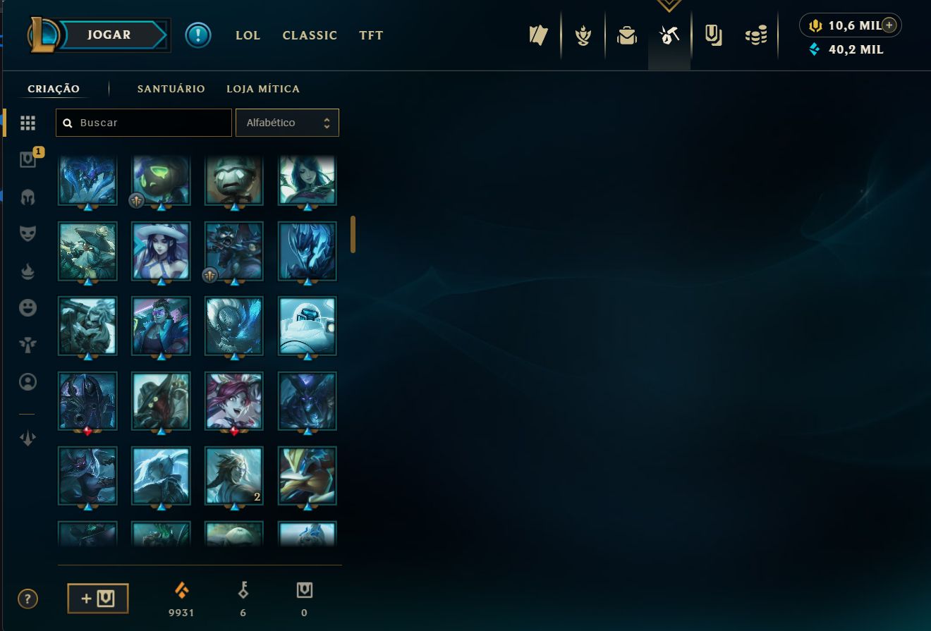 Lvl 534 | 410 skins | 10,662 RP | 210 EM | Bordas e muito mais