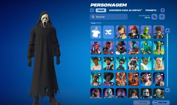 Conta com Mais de 125 Skins - Ghostface, pacote southpark e muito mais.