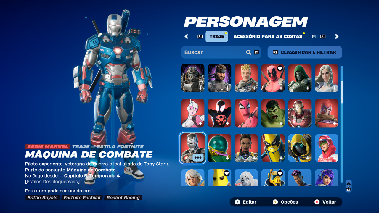 Conta fortnite 133 skins, skins do clube e justiça laranja