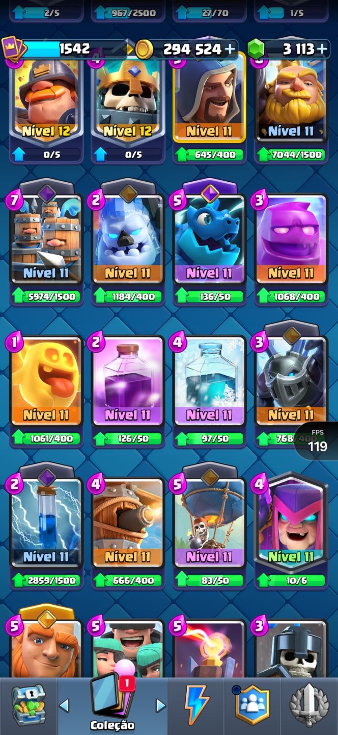 Conta Clash Royale