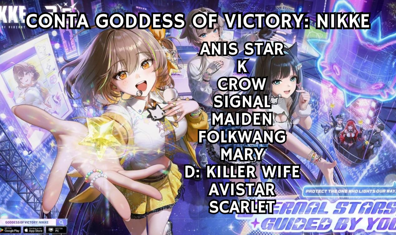 CONTA NIKKE || 11 SSR (INCLUINDO ANIS STAR)