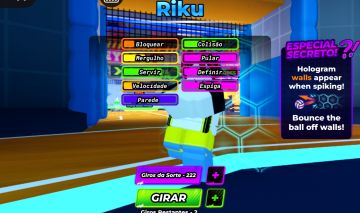 Conta de voleyball com secret style riku etc.