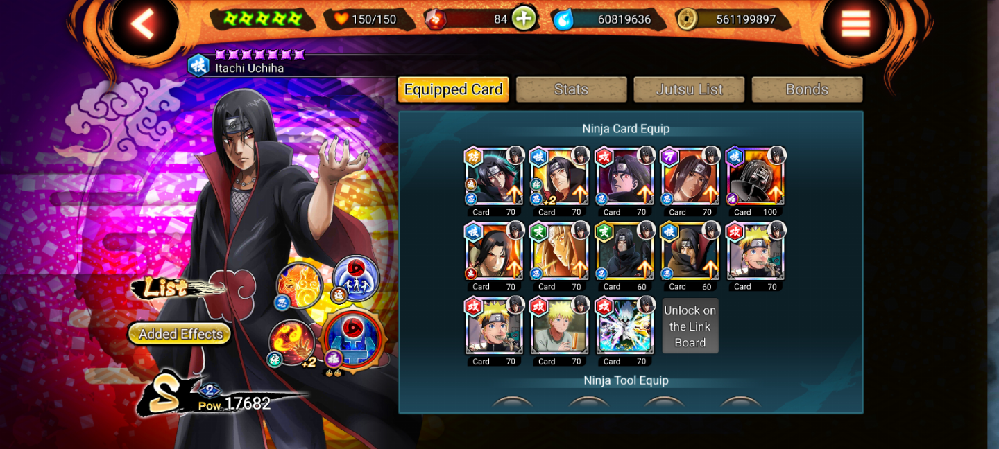 Conta de Naruto X Boruto ninja voltage