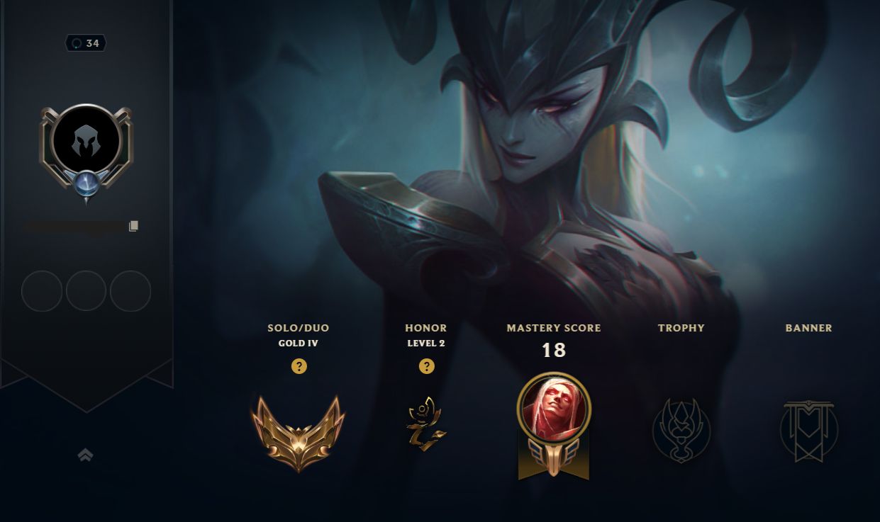 [CONTA OURO MAIN MID] | MMR ALTO | +30 CHAMPS | FULL ACESSO