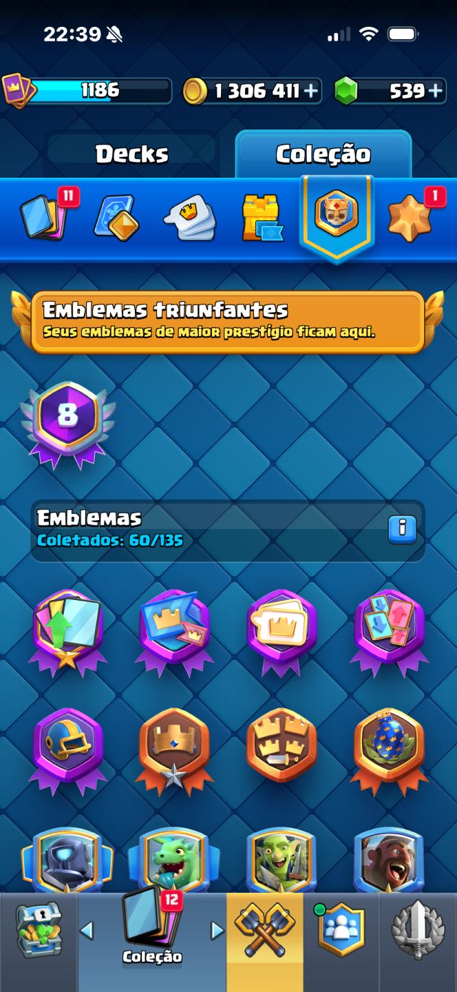 CONTA DE CLASH DE 8 ANOS COM 7600 TROFÉUS TODAS AS CARTAS MENOS 3