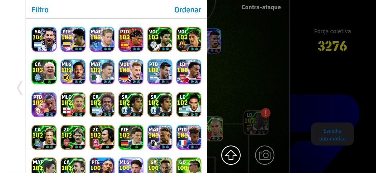 CONTA 3283+!! MESSI 110 + ZICO BLITZ + THURAM 107 + THE BEST + JAMES BLITZ E+++!