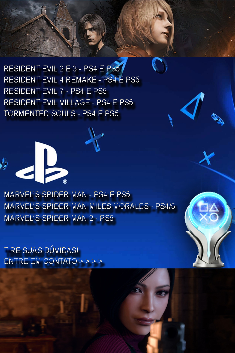 Platinas Playstation (PS4 e PS5) SoulsLikes e Outros!