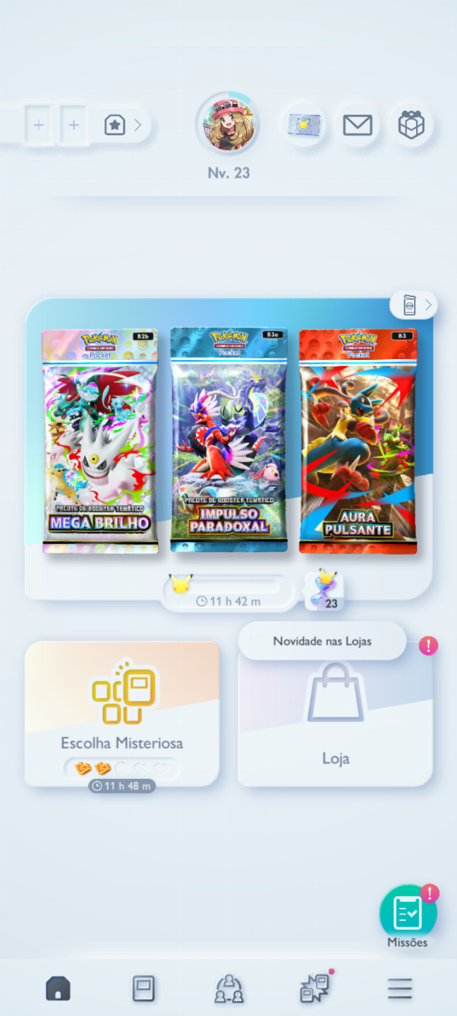 Conta Pokémon TCG - NV 23 com mais de 1,8k cartas, com muitos Shinys e Full Art