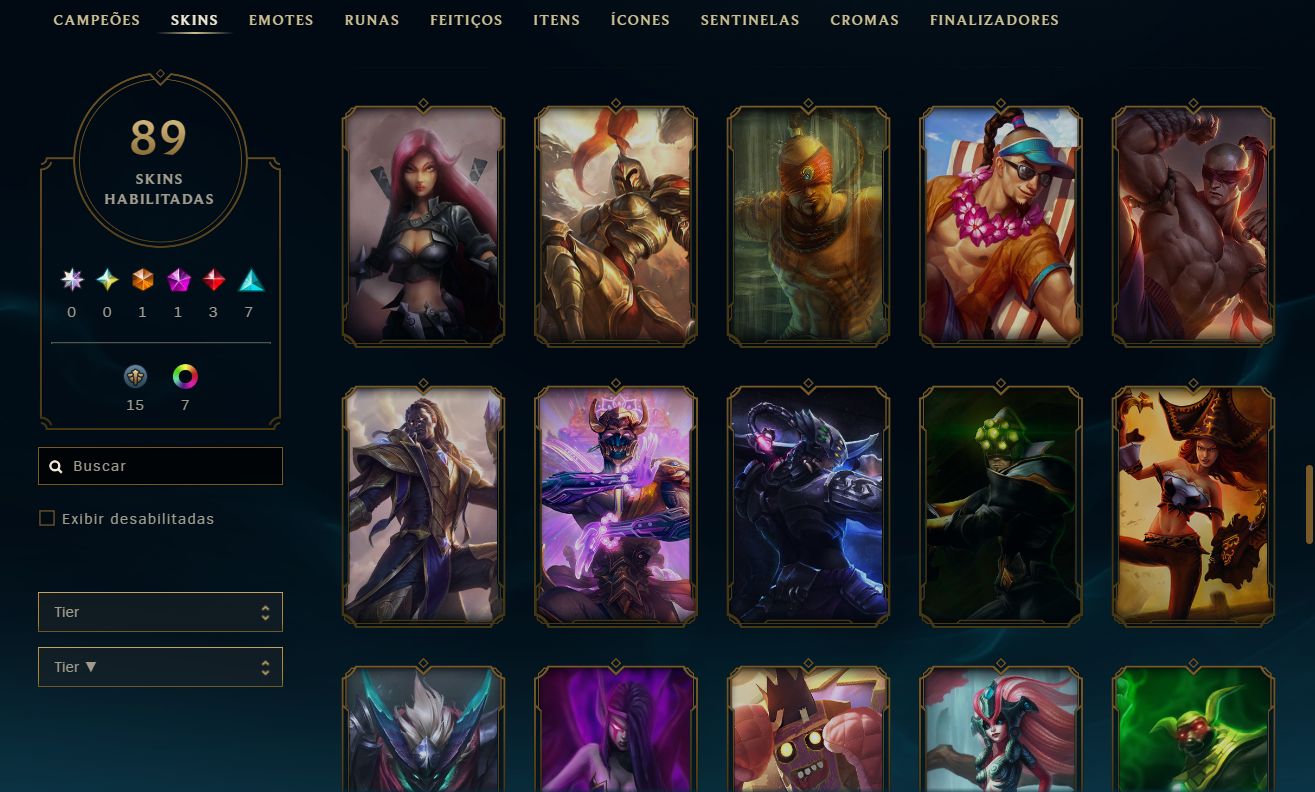 CONTA LOL S4 - LVL 174 - SEM ELO NA SEASON ATUAL