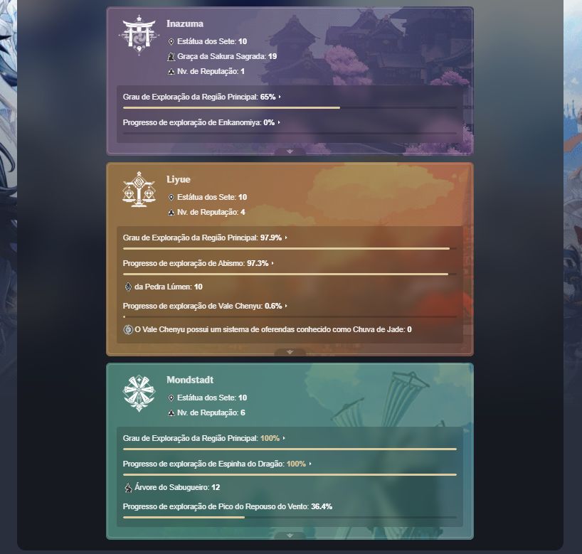 [Login Diário - Ar 55 - 9X T5] Eula, Raiden, Columbina +++