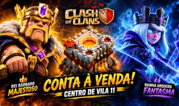 Conta Clash of Clans CV 11 CC 7 LV 118 MAX