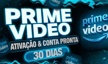 ATIVAÇÃO PRIME VÍDEO 30 DIAS NA SUA CONTA OU CONTA PRONTA