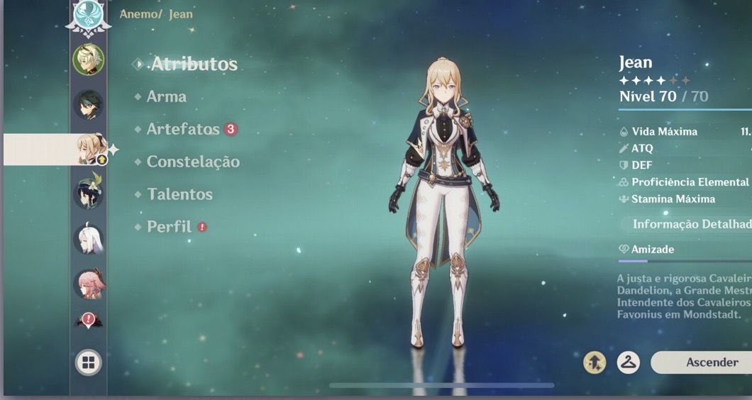 Conta Genshin Impact rank 55
