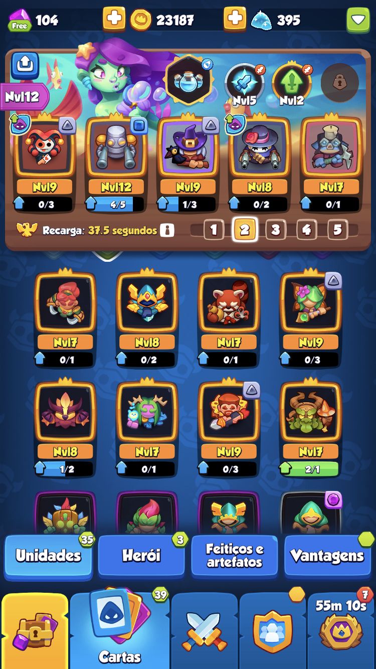 Conta Rush Top robô Lv13