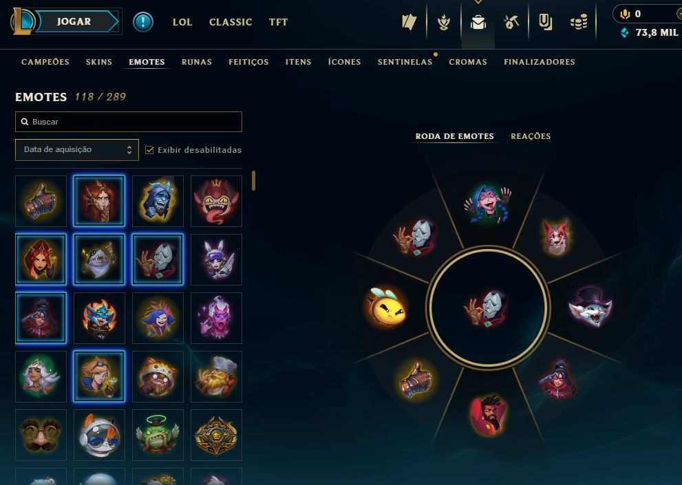 [Entrega Automática] Lol Platina, 82 Skins, 73K Ea, Todos Campeões, Lvl 187