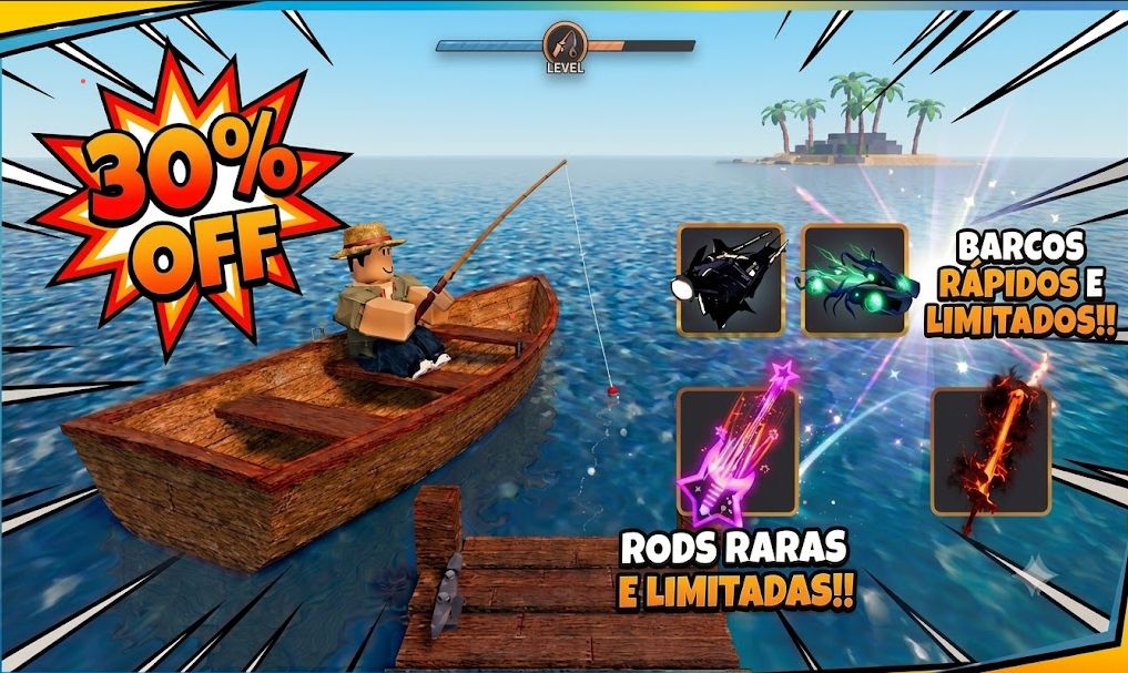(30% OFF) SKINS LIMITADAS E RARAS DE ROD E BARCOS FISCH