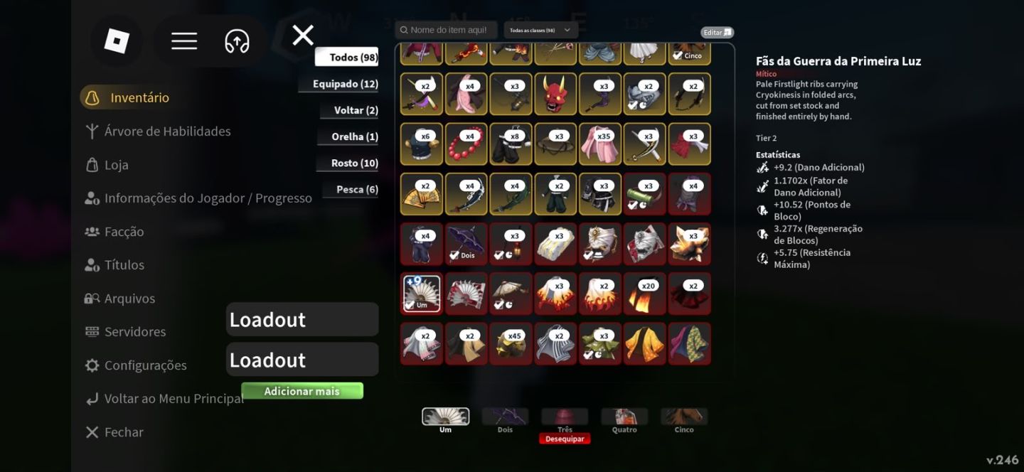 CONTA PROJECT SLAYER 2 -LVL MAX E WARFANS T2 CLAN SOYAMA