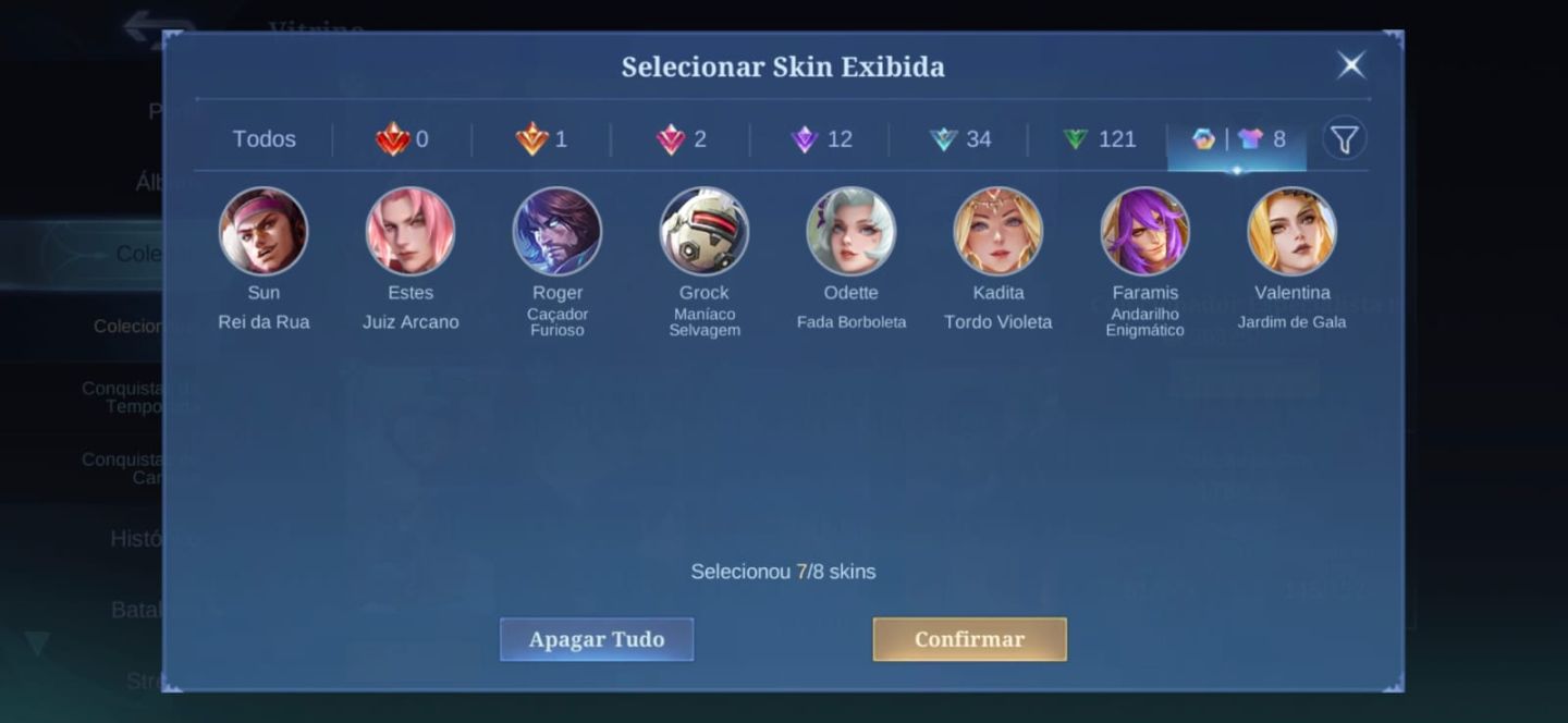 CONTA MOBILE LEGENDS À VENDA para plays Magos e suporte! main aqui e a pharsa